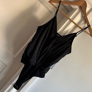 Express Elegant Black Bodysuit